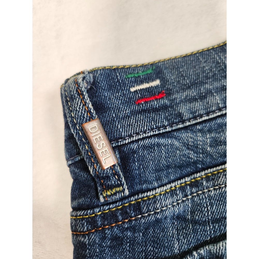 Diesel Liv Jeans Men's 25x30 Blue Denim Stretch Slim Straight Leg‎ Dark Wash - Picture 6 of 13